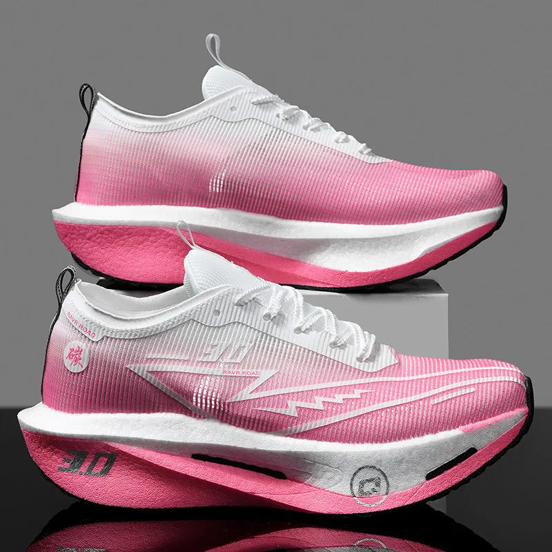 Running Shoes Speciality Men Marathon Sports Carbon Board Breathable Ultralight Women Comfy Athletic Cushion Stability Sneakers