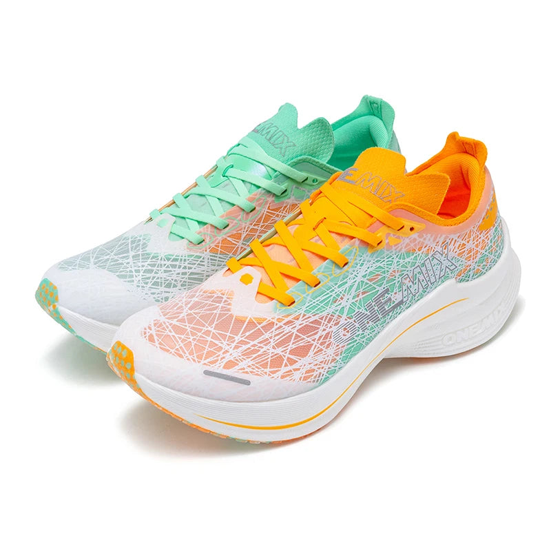 ONEMIX Carbon Fiber Plate Running Shoes Traction Shock Absorption Professional Marathon PB Racing Sports Trainers