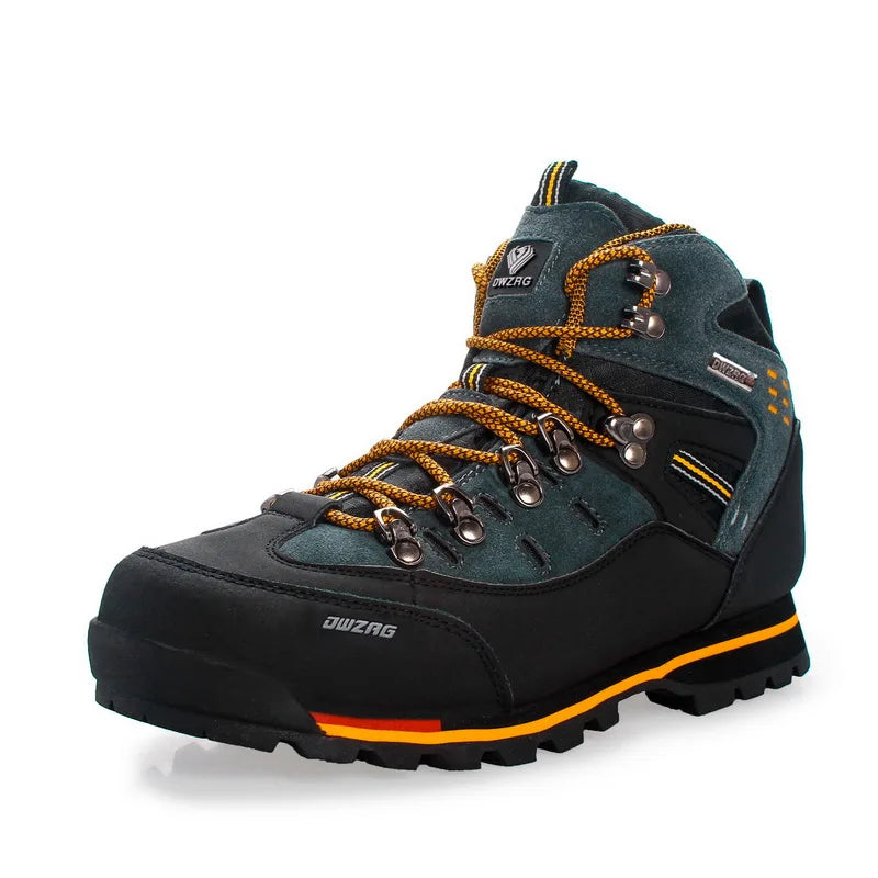 Men's Climbing Shoes, Outdoor Fashion Anti-Slip Wear-Resistant Hiking Boots, Comfortable Waterproof Snow Walking Travel Sports Shoes