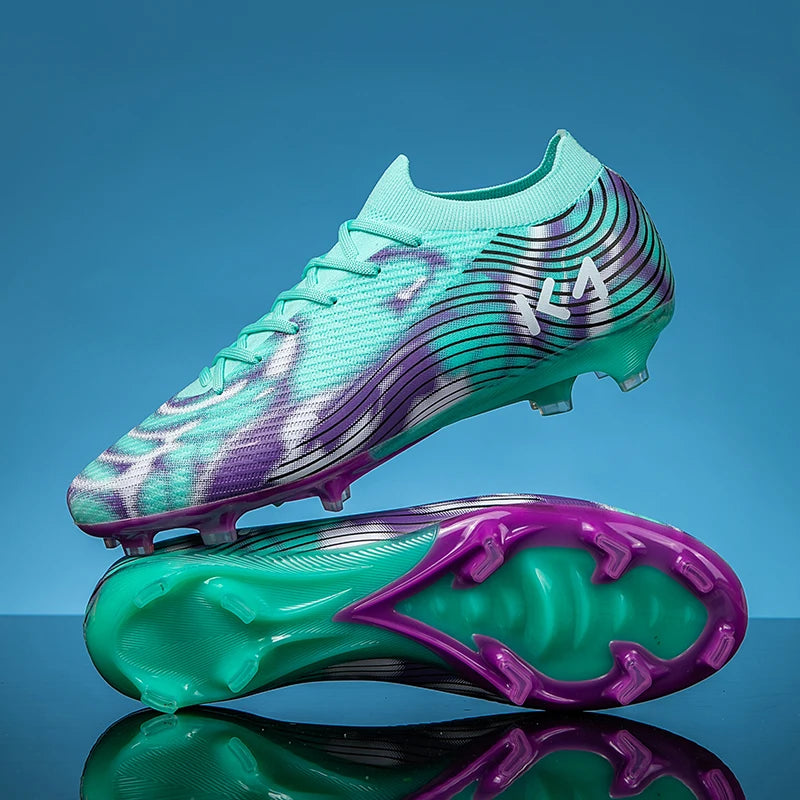 New Men Soccer Shoes Hot-selling Sneakers Grass Cleats High-quality Football Boots Non-Slip Boys Match Outdoor High-top Light