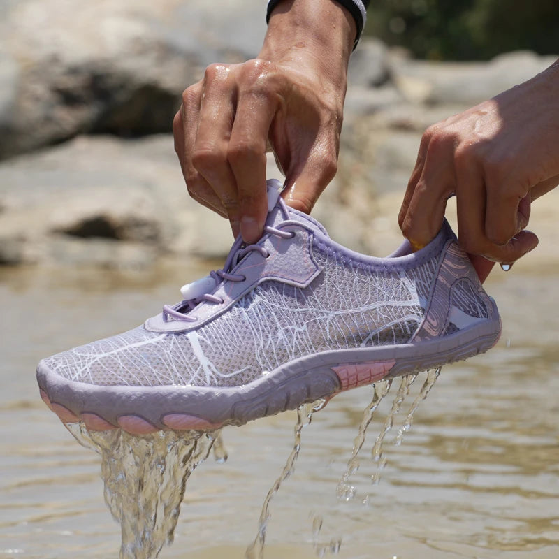 Sapatos Barefoot para Homem e Mulher, Calçado de Praia Outdoor de Secagem Rápida e Antiderrapante, Sapatos para Desportos Aquáticos e Fitness Indoor, Calçado Desportivo