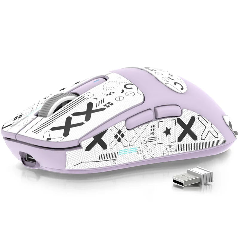 ATTACK SHARK X3 trådløs gamingmus PixArt PAW3395 49g SUPERLIGHT, BT/2.4G trådløs/kablet, 6 justerbare DPI op til 26000