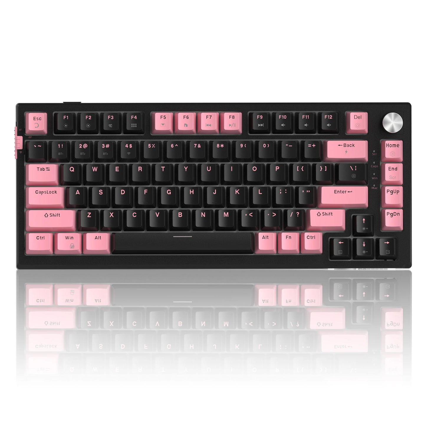 MageGee SKY81 75% mechanische Gaming-Tastatur, RGB-Gasket, Hot-Swap-fähige kabelgebundene Custom-Tastatur mit cremiger Schalldämpfung und Drehregler