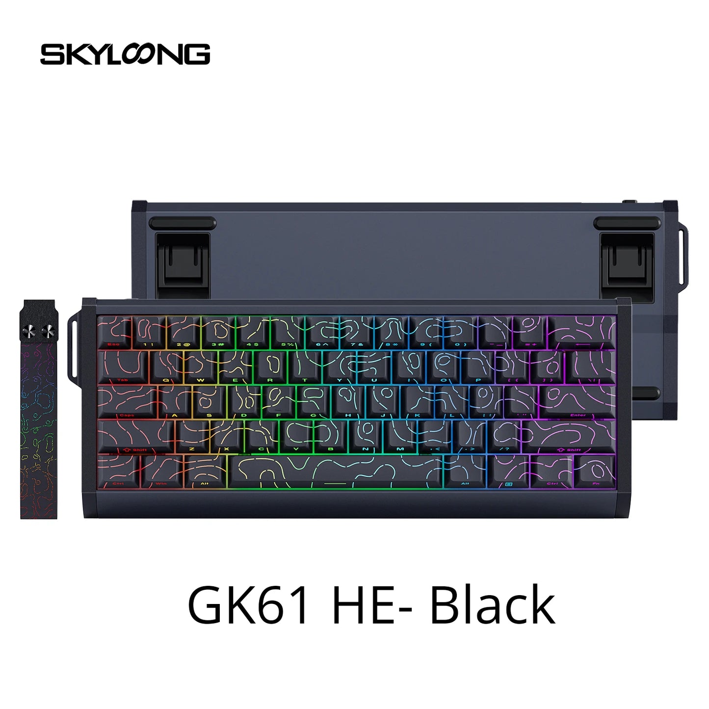 SKYLOONG GK61/GK68 HE Magnetic Keyboard Aluminum Case 8000hz RT0.01mm Rapid Trigger PBT Keycap RGB Backlit Wired Gaming Keyboard