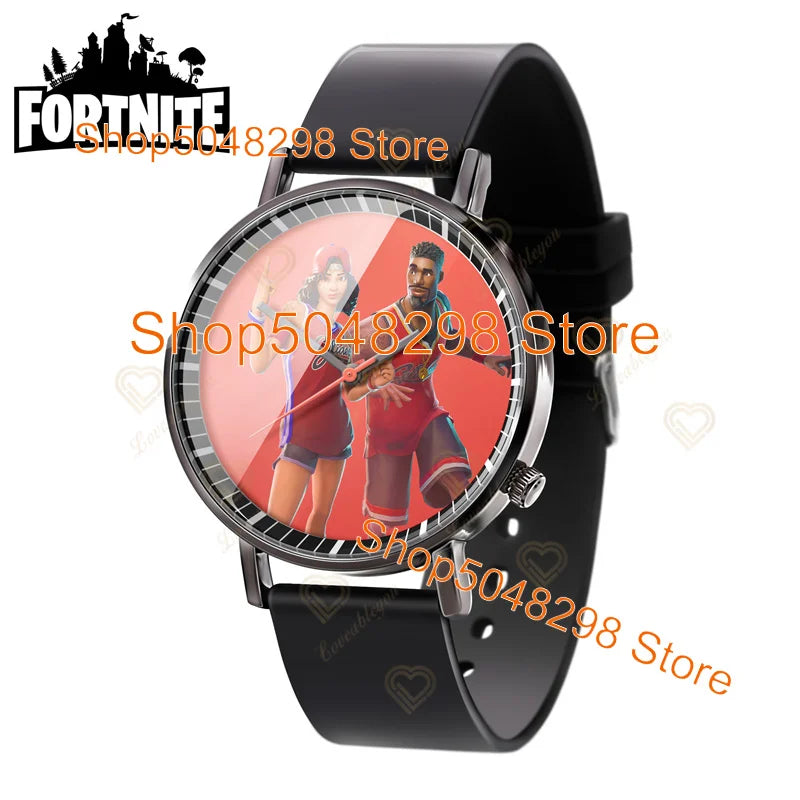 Relógio de Pulso Fortnite para Homem e Mulher, Relógio com Estampado Battle Game, Novidade 2025, Relógio de Quartzo Feminino, Presentes de Aniversário para Crianças