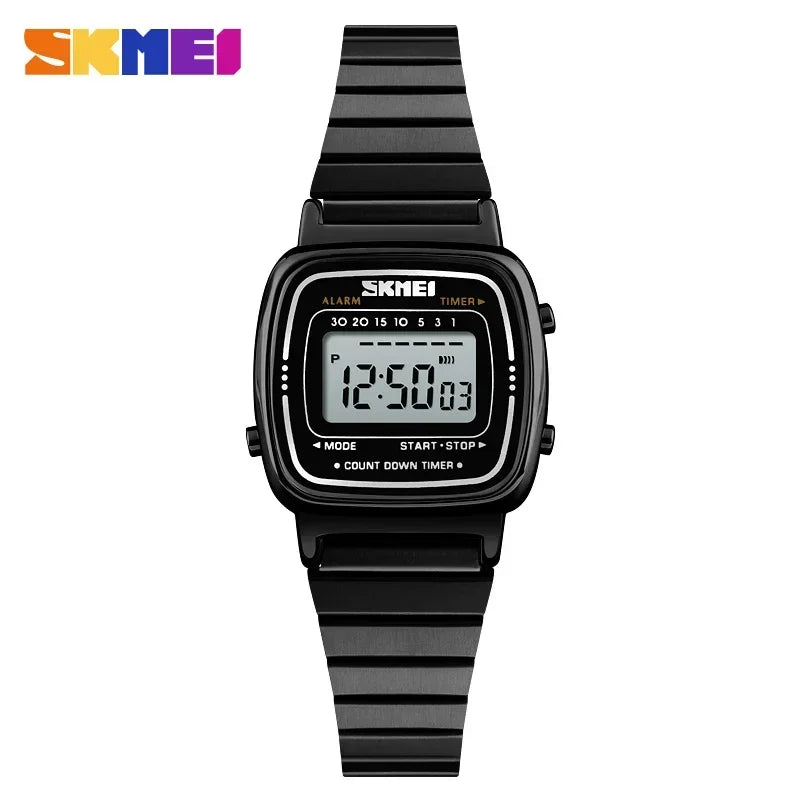 SKMEI1901 Women Top brands Luxury 3Bar Waterproof Ladies Watches Small Dial Digital Watch Relogio Feminino Fashion Sport Watch