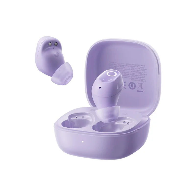 Baseus Bass BD1 Wireless Bluetooth 5.4 Earbuds – Mini Bean TWS Earphones, 35H Playtime, IP55 Waterproof Sports Headphones with Deep Bass & Low Latency