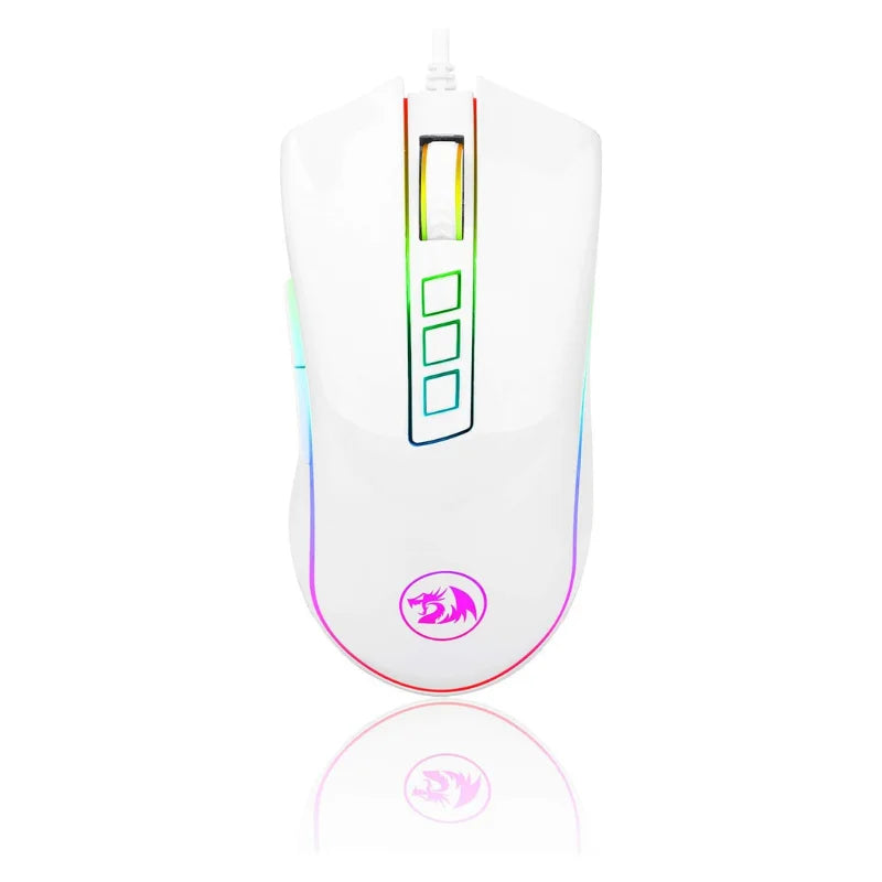 Mysz gamingowa do PC Redragon M711, przewodowa, 7 programowalnych przycisków, konfigurowalne RGB, 10,000 DPI, ergonomiczna mysz