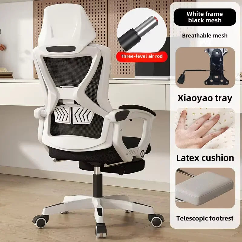 UVR Reclining Computer Chair Home Backrest Chair Office Worker Chair Comfortable Long Sitting Gaming Chair Conference Seating