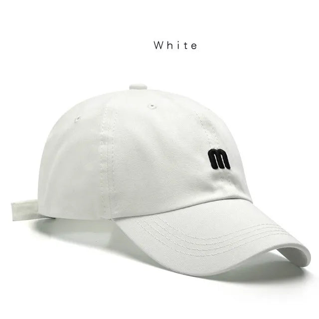Fashion 100% Cotton Baseball Cap for Men and Women Letters Embroidered Snapback Hat Summer Sun Caps Unisex Casual Hip Hop Hats