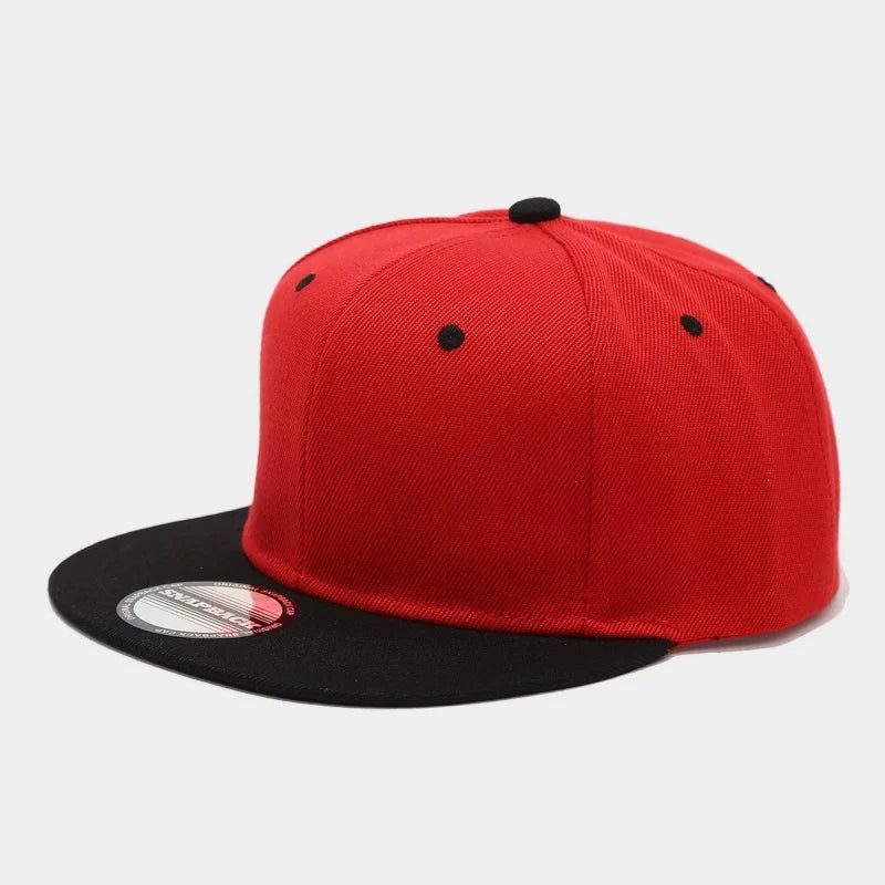 Hot Sale Cap Plain Snapback High Quality Adult Hip Hop Baseball Cap Men Women Outdoor Leisure Fashionable color blocked Hat