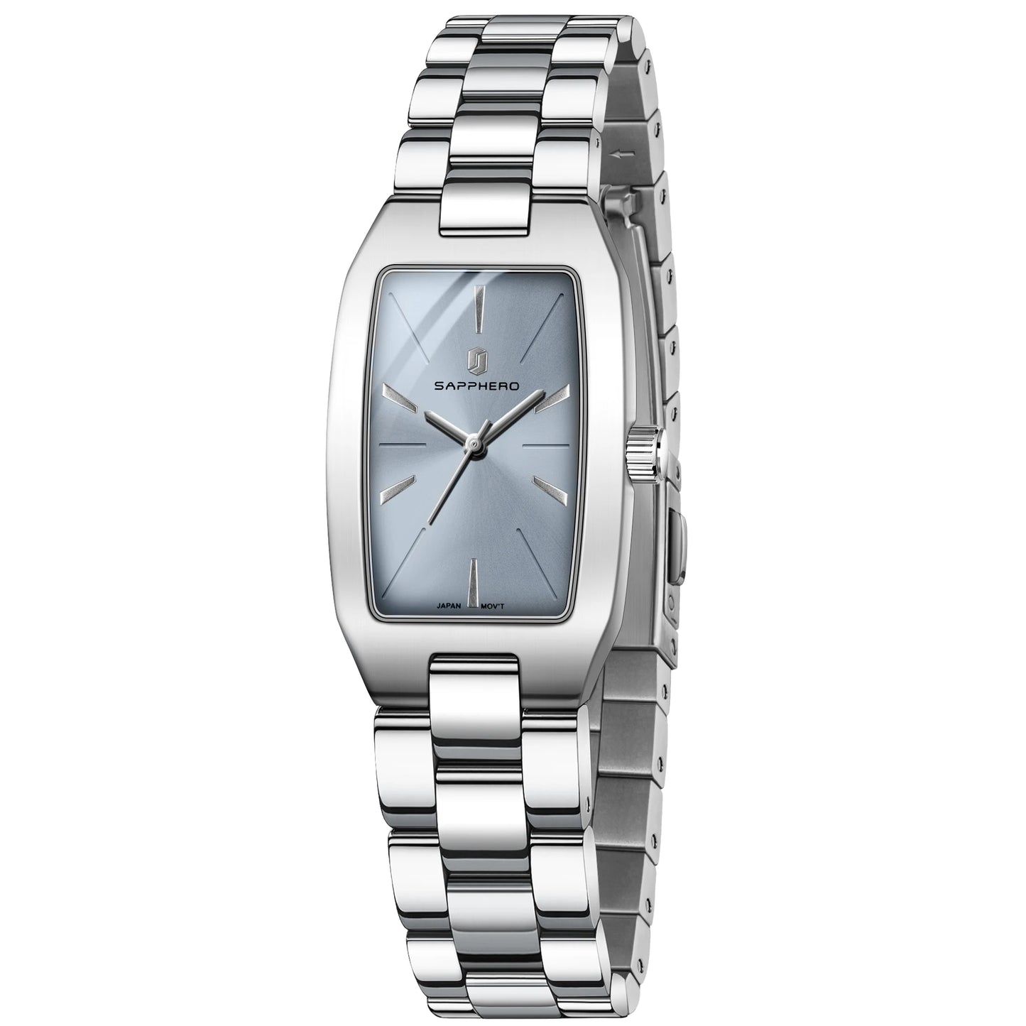 SAPPHEROLuxury Women's Watch Stainless Steel Strap Waterproof Watch Ultra-thin Dial Fashion Simple Women's Watch Accurate Watch