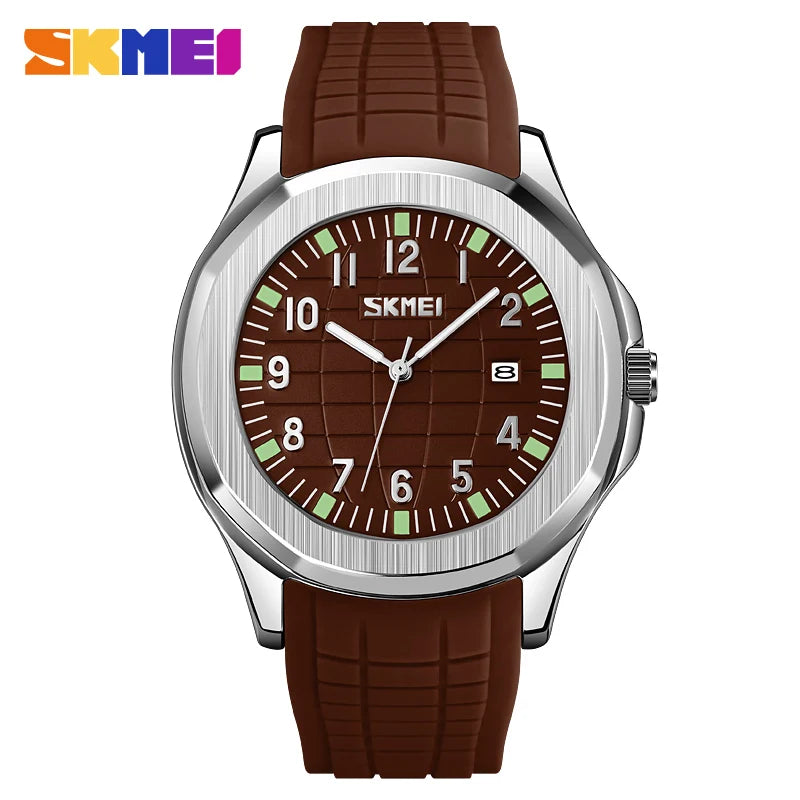 Skmei 9286 Top Brand Luxury Date Sports Silicone Watches Clock For Men Male Relogio Masculino Quartz Movement Wristwatches