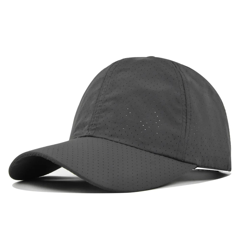 Dry Quickly Sun Cap Woman Outdoors Casual Sport Hat Men Big Size Baseball Cap 55-60cm Adjustable Sun Visor Cap Peaked Cap