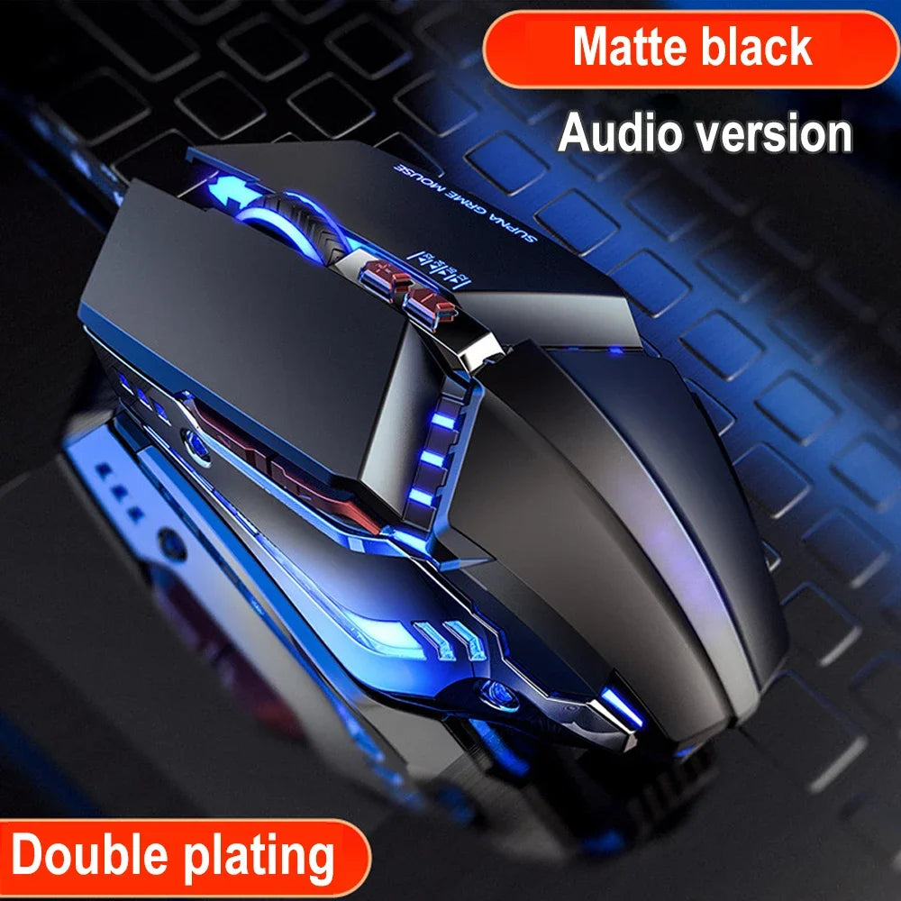 PC Competitive USB Wired Gaming Mouse RGB Silent Mouse 3200 DPI Mechanical Mouse 7 Button PC Laptop Player