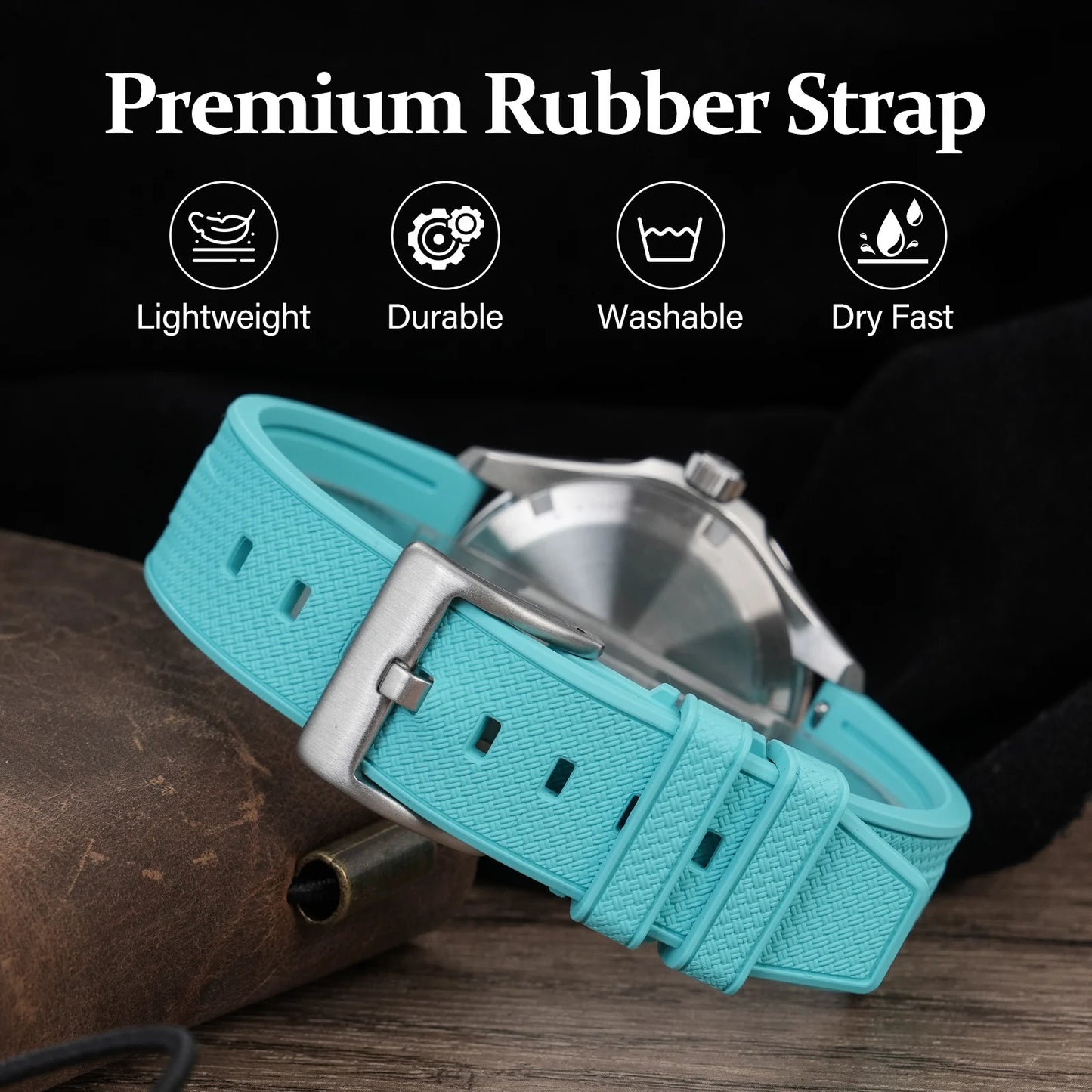  San Martin Grade5 Titanium Watch SN0121TD PT5000/ST2130 Automatic Movement Watch 300M Waterproof Adjustable Clasp Wristwatch