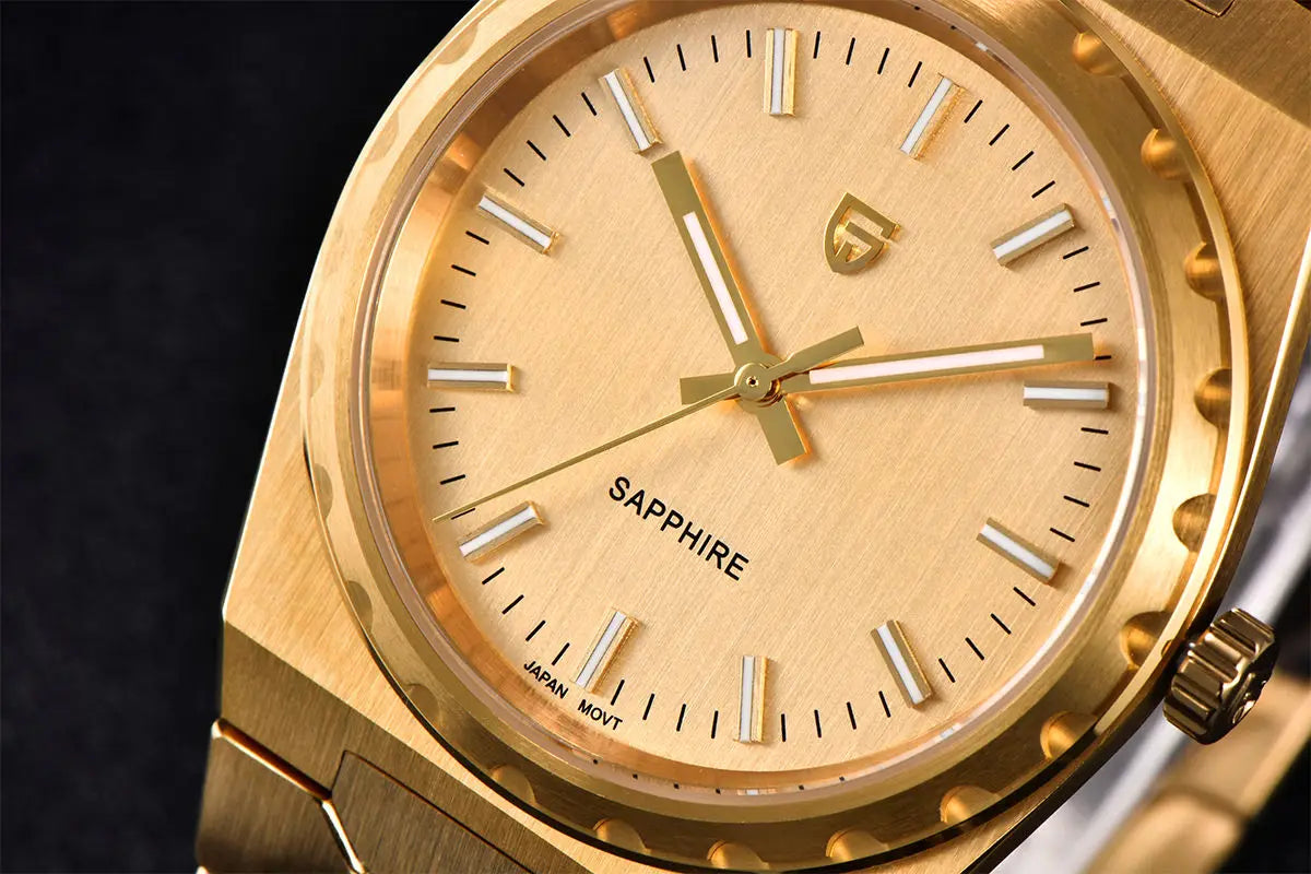 PAGANI DESIGN 2025 new thin 7MM men's quartz watch VJ21 37MM sapphire stainless steel waterproof 10Bar luminous C3 reloj hombre