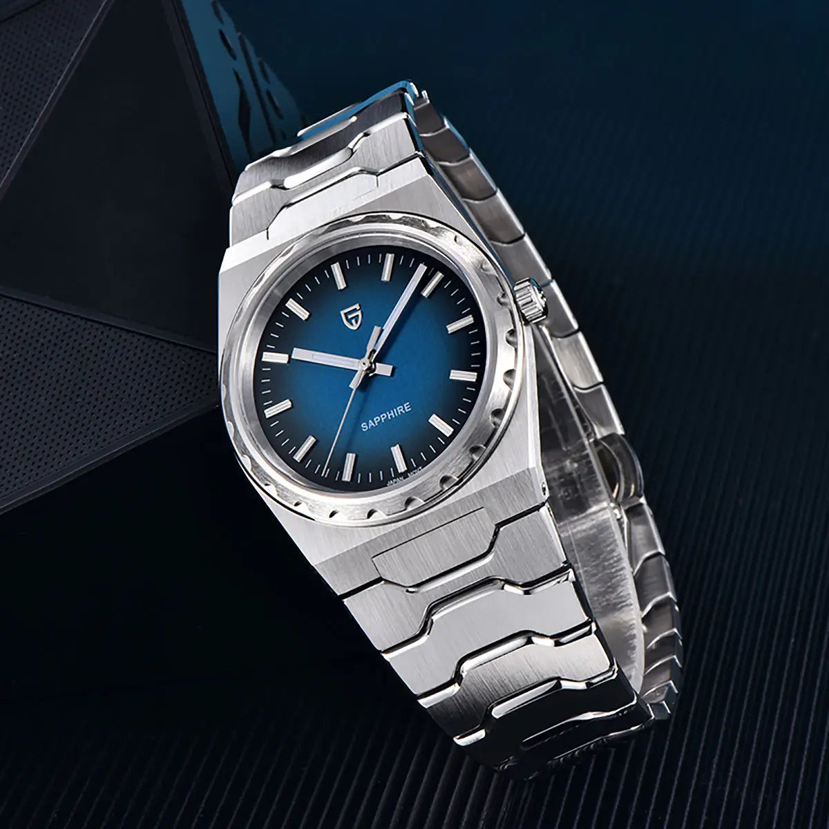 PAGANI DESIGN 2025 new thin 7MM men's quartz watch VJ21 37MM sapphire stainless steel waterproof 10Bar luminous C3 reloj hombre