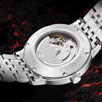 Seagull Watch 39.5mm Men's Watch 5Bar Waterproof Automatic Mechanical Watches Luminous Watches for Man 6180 relogio masculino
