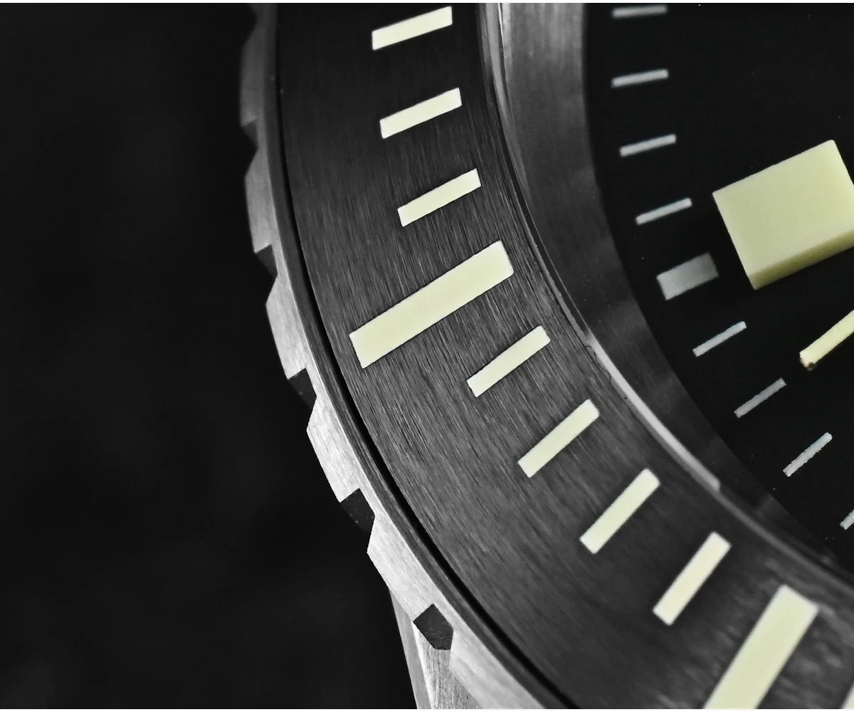 San Martin 1200HV Hardening Coating Men Diver Watch Full Luminous Dial Lumed Blocks ST2130 Automatic Mechanical Toolwatch SN0012