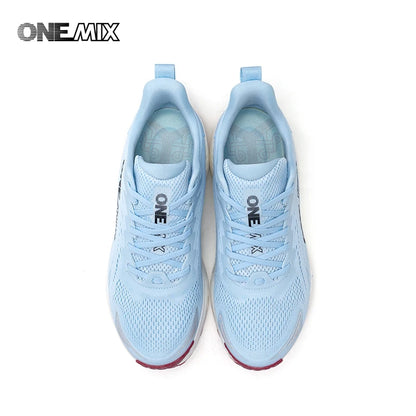 O-Resilio Running Shoes Men Cushion Stability Outdoor Sports Casual Mesh Lace-Up Lightweight Gym Jogging Sneakers