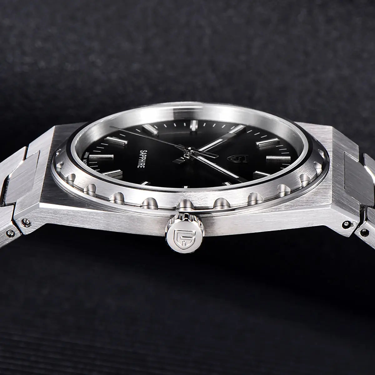 PAGANI DESIGN 2025 new thin 7MM men's quartz watch VJ21 37MM sapphire stainless steel waterproof 10Bar luminous C3 reloj hombre