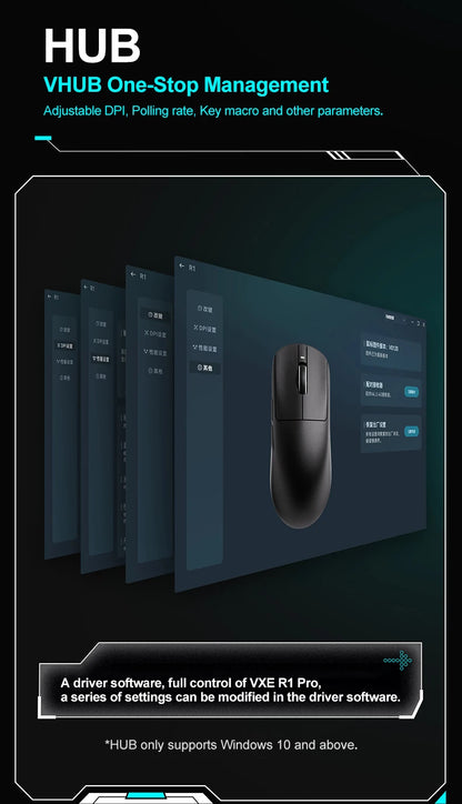 ATK VXE Dragonfly R1 Pro MAX Mouse Gaming Wireless PAW3395 R1 SE Plus Mouse FPS eSports Personalizzato Ricaricabile Leggero