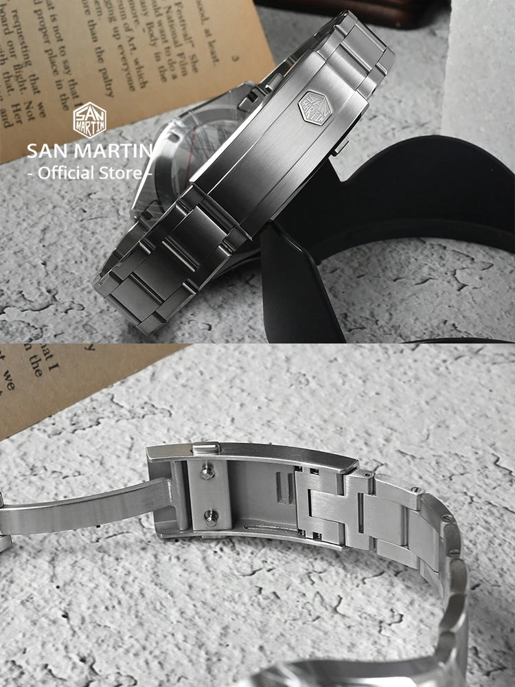 San Martin New Gada Fashion Sport Watch 39mm NH35 Automatic Mechanical Men Watches Dress Waterproof 100m Luminous SN0129