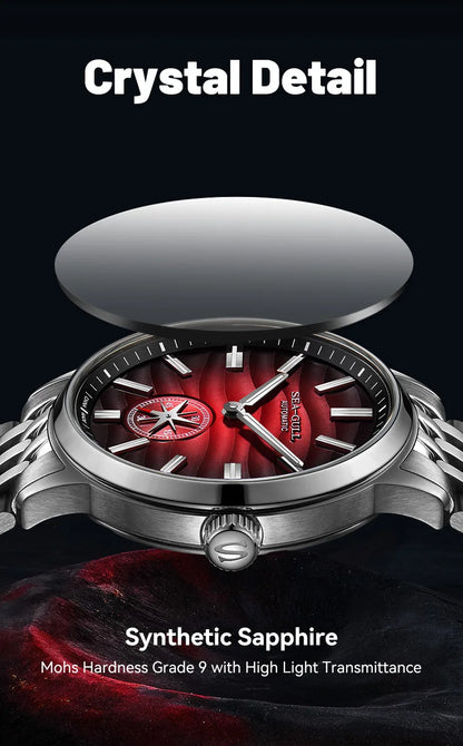 Seagull Watch 39.5mm Men's Watch 5Bar Waterproof Automatic Mechanical Watches Luminous Watches for Man 6180 relogio masculino