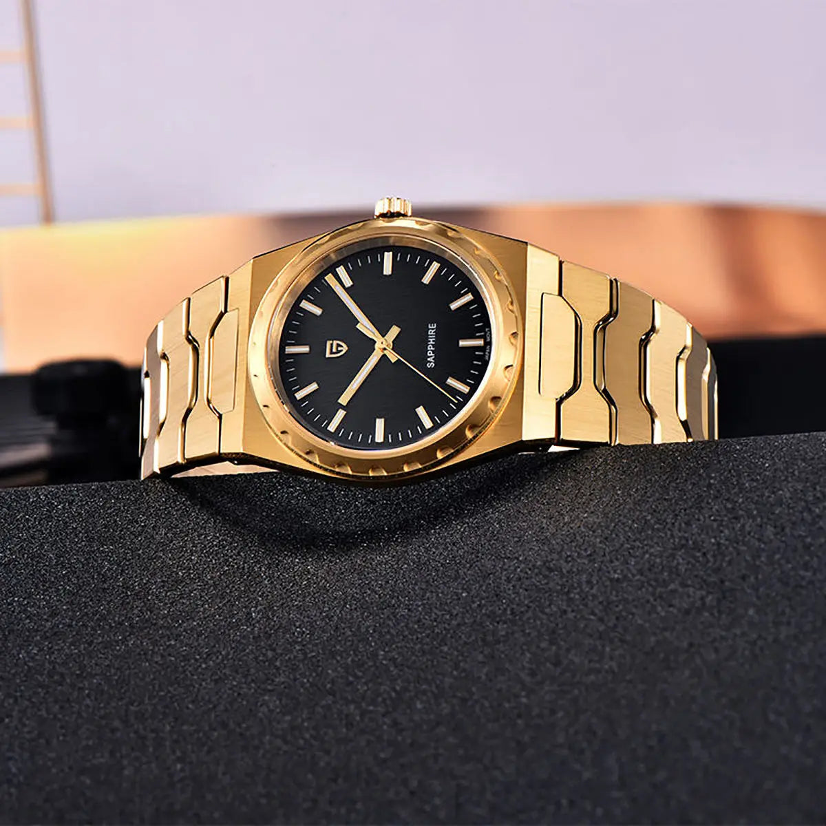 PAGANI DESIGN 2025 new thin 7MM men's quartz watch VJ21 37MM sapphire stainless steel waterproof 10Bar luminous C3 reloj hombre