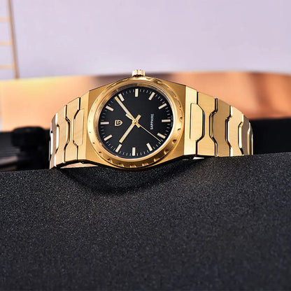 PAGANI DESIGN 2025 new thin 7MM men's quartz watch VJ21 37MM sapphire stainless steel waterproof 10Bar luminous C3 reloj hombre