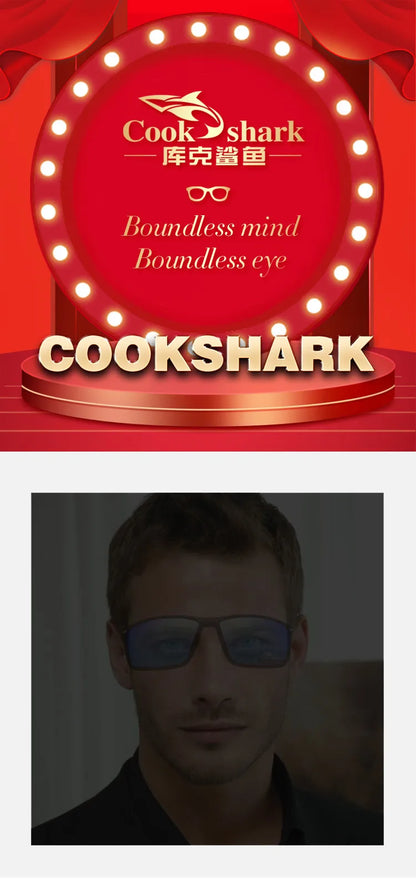 Ochelari de soare Cook Shark pentru bărbați, ochelari de soare polarizați, ochelari de condus, noi, cu protecție UV, ochelari de vedere pe timp de noapte pentru șoferi