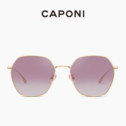 Ochelari de soare pentru femei CAPONI cu gradient polarizat, de marcă, de designer, cu protecție anti-raze UV, ochelari decorativi originali CP21015