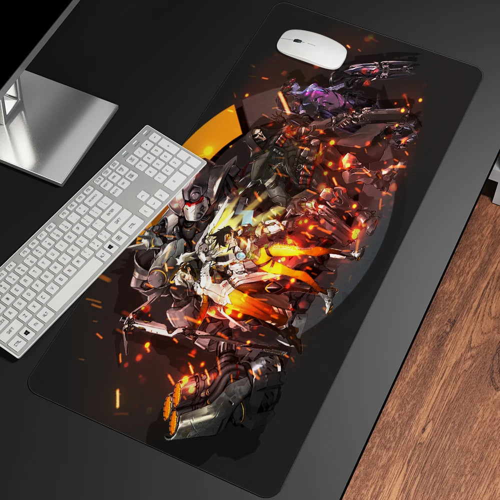 XXL Gaming Anime Mouse Pad Large Mouse Mat Girl Keyboard Computer PC Edge Desk Mat For Overwatch/CS:GO Gamer Mousepad