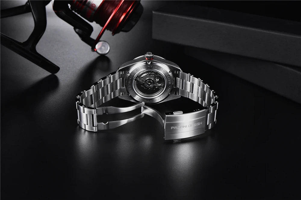 PAGANI DESIGN BB58 Steel Men's Mechanical Wrist Watches Luxury Automatic Watch For Men AR Sapphire Mirror Sport Waterproof Watch