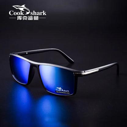 Ochelari de soare Cook Shark pentru bărbați, ochelari de soare polarizați, ochelari de condus, noi, cu protecție UV, ochelari de vedere pe timp de noapte pentru șoferi