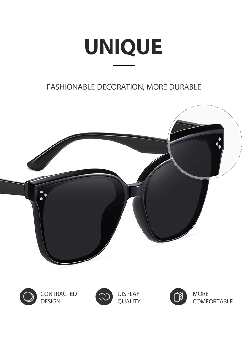 GM Korea Brand Design GENTLE Ochelari de soare pentru femei și bărbați din acetat, de calitate superioară, ochelari de soare populari cu husă originală S6305