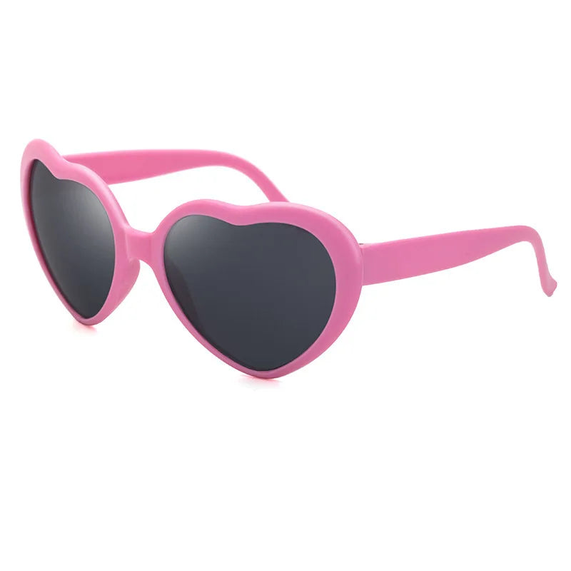 Ochelari cu efecte în formă de inimă – luminile se transformă în formă de inimă noaptea – ochelari cu difracție – ochelari de soare la modă pentru femei