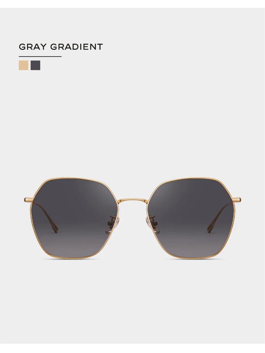 Ochelari de soare pentru femei CAPONI cu gradient polarizat, de marcă, de designer, cu protecție anti-raze UV, ochelari decorativi originali CP21015