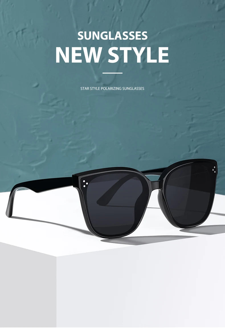 GM Korea Brand Design GENTLE Ochelari de soare pentru femei și bărbați din acetat, de calitate superioară, ochelari de soare populari cu husă originală S6305