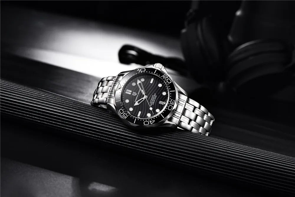 2026 New PAGANI DESIGN Wave Men Mechanical watch Luxury Automatic Watch for men NH35 Sapphire crystal Dive wristwatch clock man