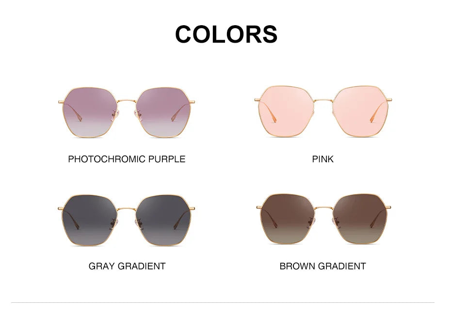 Ochelari de soare pentru femei CAPONI cu gradient polarizat, de marcă, de designer, cu protecție anti-raze UV, ochelari decorativi originali CP21015