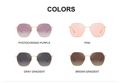 Ochelari de soare pentru femei CAPONI cu gradient polarizat, de marcă, de designer, cu protecție anti-raze UV, ochelari decorativi originali CP21015