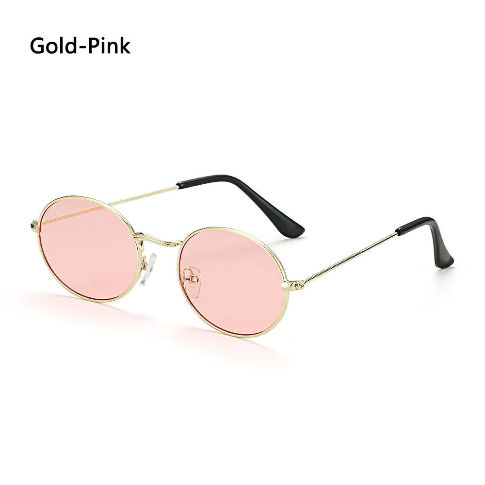 Ochelari de soare ovali pentru femei, ochelari de conducere, ochelari de soare rotunzi, aurii, mici, retro, vintage, sexy, rame de ochelari de soare, accesorii pentru ciclism