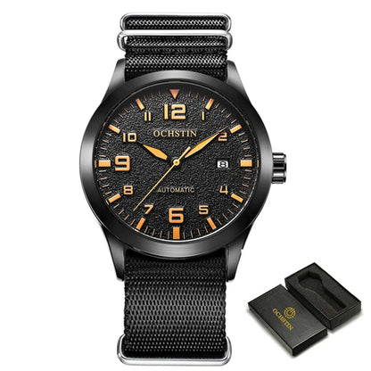 OCHSTIN Men Automatic Mechanical Watch Luxury Casual Dress Military Outdoor Sports Army Mens Wristwatches Waterproof Male Clock