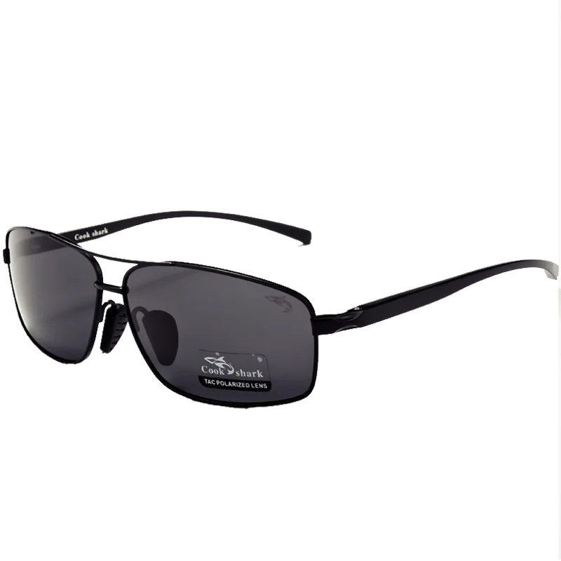 Cook Shark Ochelari de soare cu schimbare de culoare, model nou, pentru bărbați, cu polarizare Tidal, oglindă pentru șofer, ochelari de conducere cu vedere nocturnă