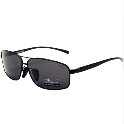 Cook Shark Ochelari de soare cu schimbare de culoare, model nou, pentru bărbați, cu polarizare Tidal, oglindă pentru șofer, ochelari de conducere cu vedere nocturnă