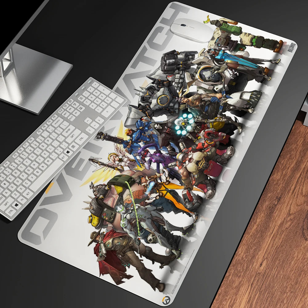 XXL Gaming Anime Mouse Pad Large Mouse Mat Girl Keyboard Computer PC Edge Desk Mat For Overwatch/CS:GO Gamer Mousepad