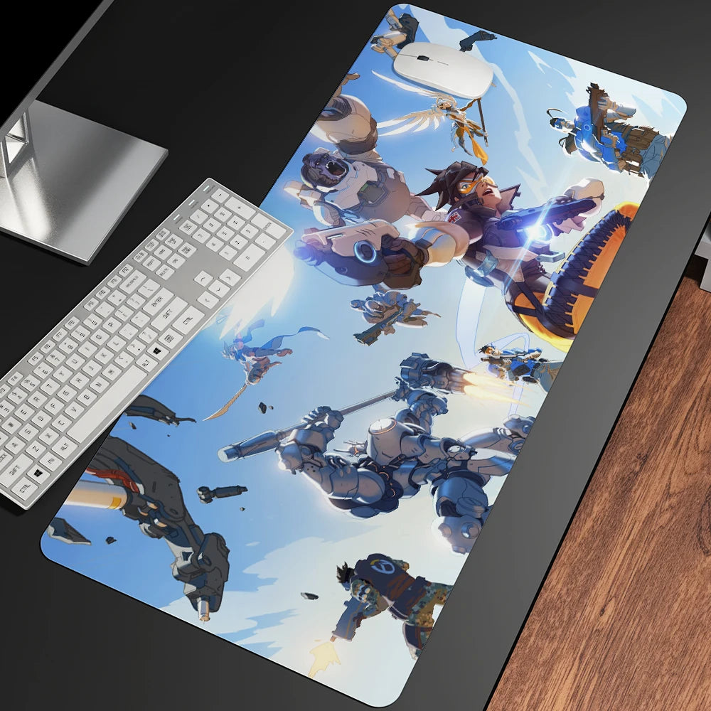 XXL Gaming Anime Mouse Pad Large Mouse Mat Girl Keyboard Computer PC Edge Desk Mat For Overwatch/CS:GO Gamer Mousepad