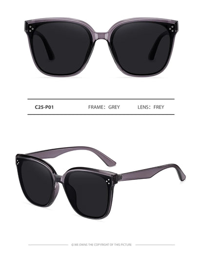 GM Korea Brand Design GENTLE Ochelari de soare pentru femei și bărbați din acetat, de calitate superioară, ochelari de soare populari cu husă originală S6305